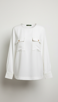 Blusa blanca de algodón orgánico